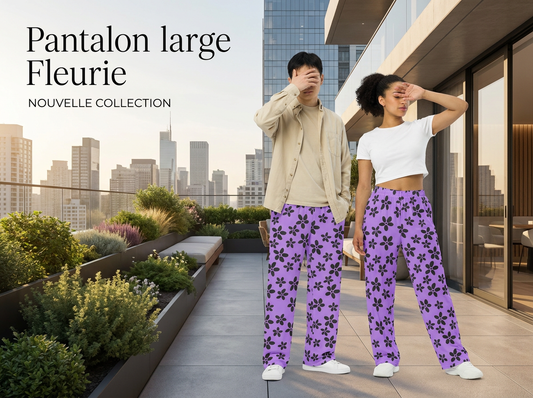 Pantalon large Fleurie
