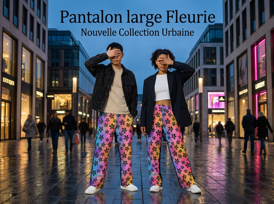 Pantalon large Fleurie