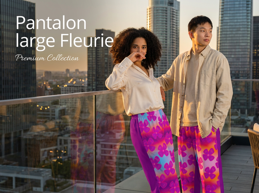 Pantalon large Fleurie