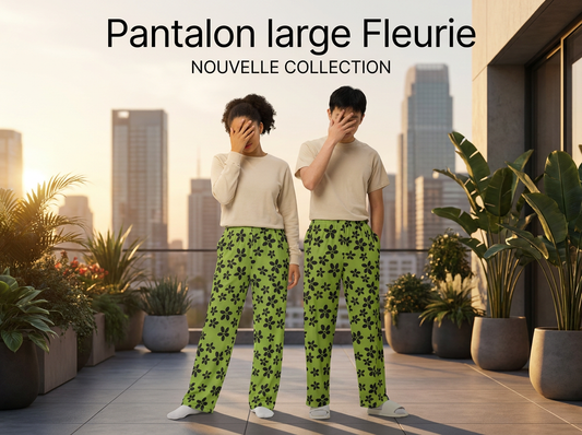 Pantalon large Fleurie
